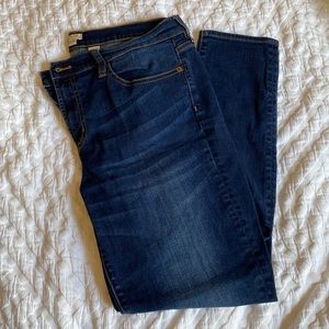 JCrew Dark Wash Skinny Stretch Jeans - Size 12